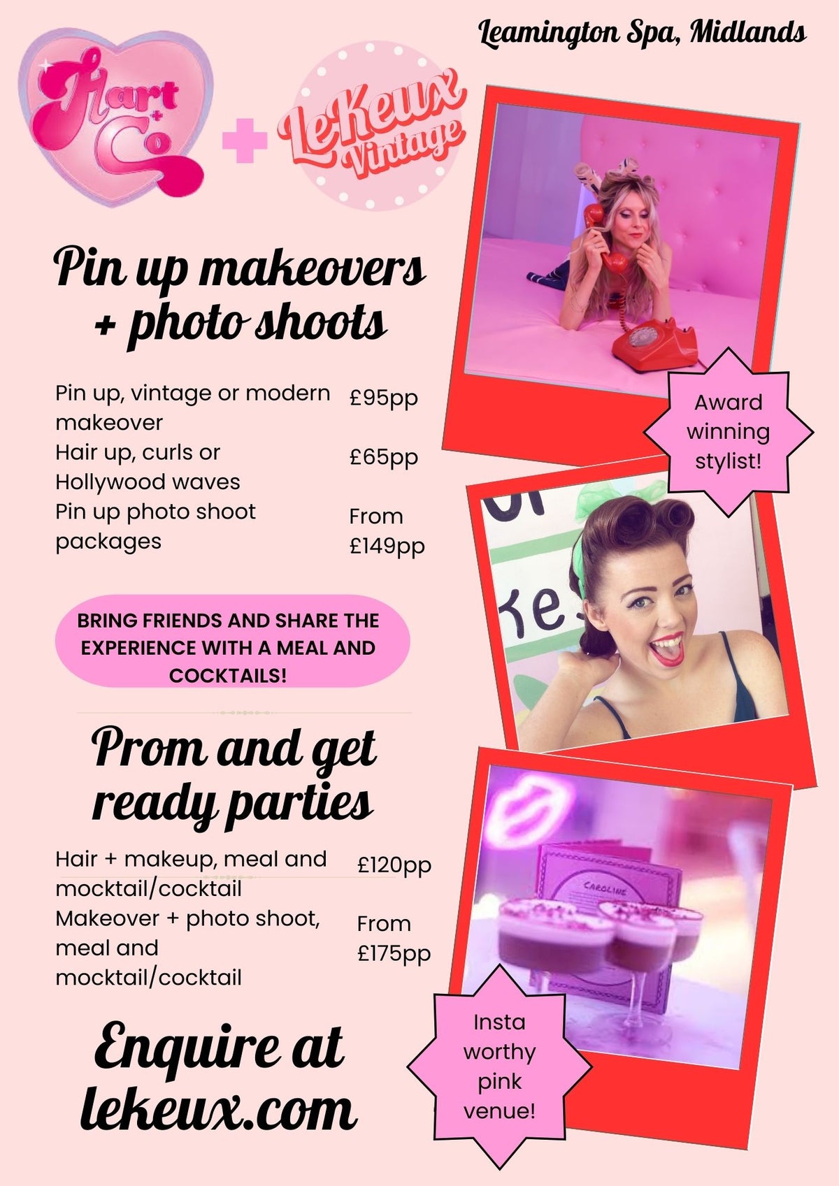 Christmas Hair & Makeup Appointments